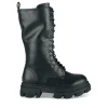 Bottes NOIR Fille Motif Uni Lacets
