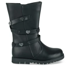 Bottes NOIR Fille Motif Uni Fermeture éclair