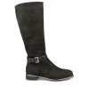 Bottes NOIR Fille Motif Uni Fermeture éclair