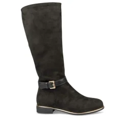 Bottes NOIR Fille Motif Uni Fermeture éclair