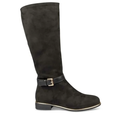 Bottes NOIR Fille Motif Uni Fermeture éclair