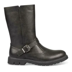 Bottes NOIR Fille Motif Uni Fermeture éclair
