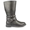 Bottes NOIR Fille Motif Uni Fermeture éclair