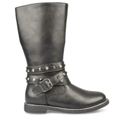 Bottes NOIR Fille Motif Uni Fermeture éclair