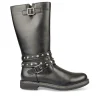 Bottes NOIR Fille Motif Uni Fermeture éclair