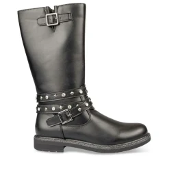 Bottes NOIR Fille Motif Uni Fermeture éclair