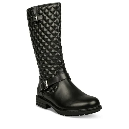 Bottes NOIR Fille Motif Uni Fermeture éclair