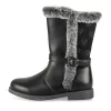 Bottes NOIR Fille Motif Uni Fermeture éclair