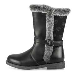 Bottes NOIR Fille Motif Uni Fermeture éclair