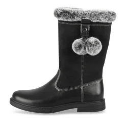 Bottes NOIR Fille Motif Uni Fermeture éclair