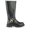 Bottes NOIR Fille Motif Uni Fermeture éclair