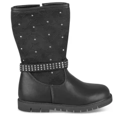 Bottes NOIR Fille Motif Uni Fermeture éclair