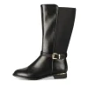 Bottes NOIR Fille Motif Uni Fermeture éclair