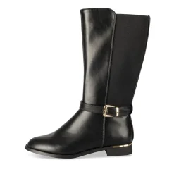 Bottes NOIR Fille Motif Uni Fermeture éclair