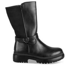 Bottes NOIR Fille Motif Uni Fermeture éclair