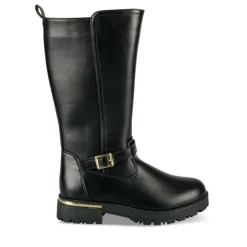 Bottes NOIR Fille Motif Uni Fermeture éclair