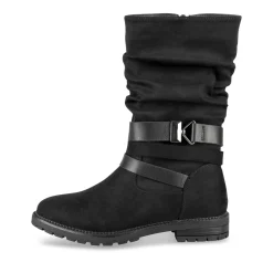 Bottes NOIR Fille Motif Uni Fermeture éclair