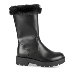 Bottes NOIR Fille Motif Uni Fermeture éclair