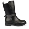 Bottes NOIR Fille Motif Uni Fermeture éclair