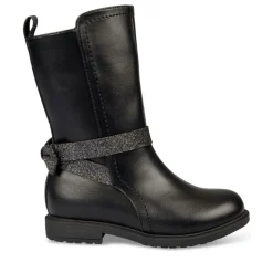 Bottes NOIR Fille Motif Uni Fermeture éclair
