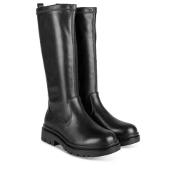 Bottes NOIR Fille Motif Uni Fermeture éclair