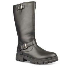 Bottes NOIR Fille Motif Uni Fermeture éclair