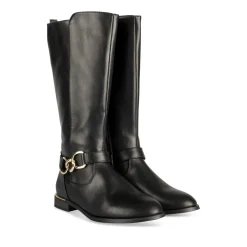 Bottes NOIR Fille Motif Uni Fermeture éclair