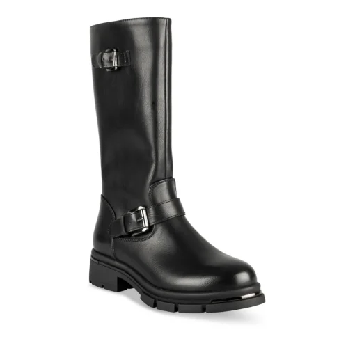 Bottes NOIR Fille Motif Uni Fermeture éclair