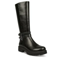 Bottes NOIR Fille Motif Uni Fermeture éclair