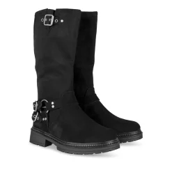 Bottes NOIR Fille Motif Uni Fermeture éclair