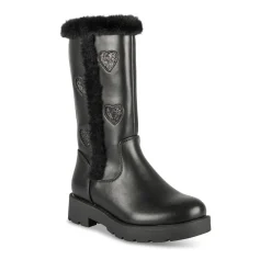 Bottes NOIR Fille Motif Uni Fermeture éclair