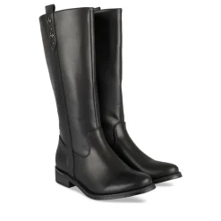 Bottes NOIR Fille Motif Uni Fermeture éclair