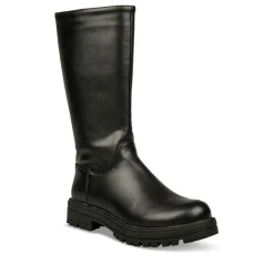 Bottes NOIR Fille Motif Uni Fermeture éclair