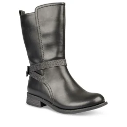 Bottes NOIR Fille Motif Uni Fermeture éclair