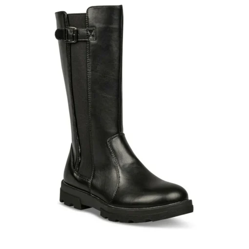 Bottes NOIR Fille Motif Uni Fermeture éclair