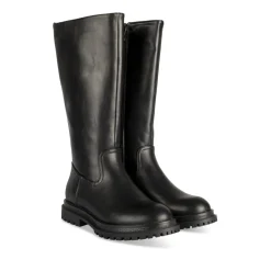 Bottes NOIR Fille Motif Uni Fermeture éclair