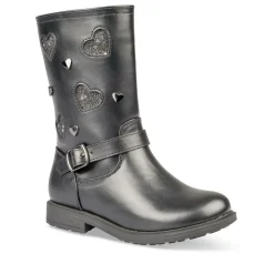 Bottes NOIR Fille Motif Uni Fermeture éclair