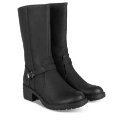 Bottes NOIR Fille Motif Uni Fermeture éclair