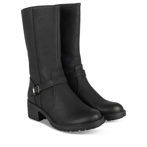 Bottes NOIR Fille Motif Uni Fermeture éclair