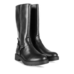 Bottes NOIR Fille Motif Uni Fermeture éclair