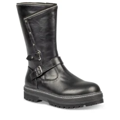 Bottes NOIR Fille Motif Uni Fermeture éclair