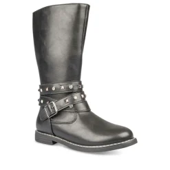 Bottes NOIR Fille Motif Uni Fermeture éclair