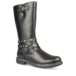 Bottes NOIR Fille Motif Uni Fermeture éclair