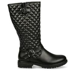 Bottes NOIR Fille Motif Uni Fermeture éclair