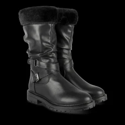 Bottes NOIR Fille Motif Uni Fermeture éclair
