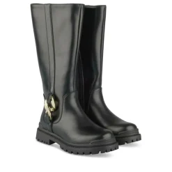 Bottes NOIR Fille Motif Uni Fermeture éclair