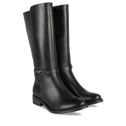Bottes NOIR Fille Motif Uni Fermeture éclair