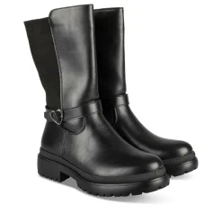 Bottes NOIR Fille Motif Uni Fermeture éclair