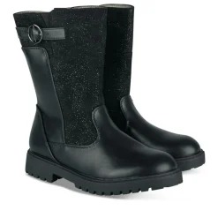 Bottes NOIR Fille Motif Uni Fermeture éclair