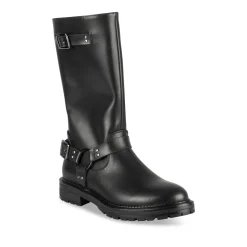 Bottes NOIR Fille Motif Uni Fermeture éclair